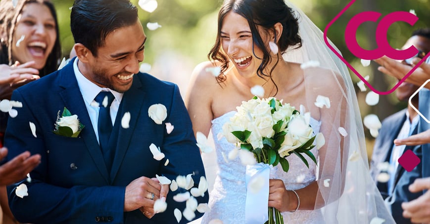 Married couple at wedding